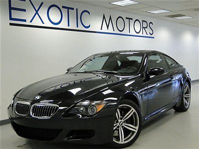 2007 bmw m6 coupe v10! smg nav htd-sts hud pdc xenon 500hp comfort-access 19&#034;whl