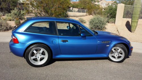 Very rare estoril blue and black interior 1999 bmw m coupe