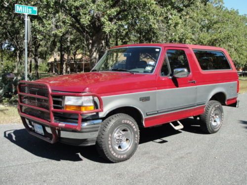 1993 ford bronco xlt lariat sport utility 2-door 5.8l