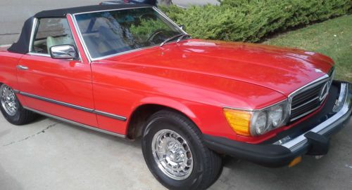 1976 mercedes 450 sl both tops / low miles