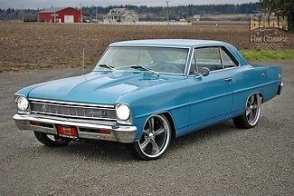 1966 blue chevy ii, factory ss, 327/powerglide, beautiful paint, runs great