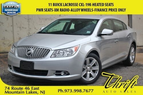 11 buick lacrosse cxl-19k-heated seats-pwr seats-xm radio-alloy wheels