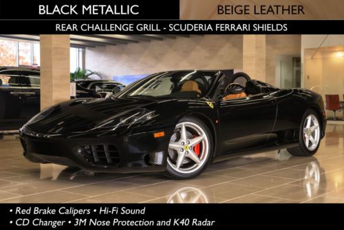 Black metallic / beige; hi-fi sound; scuderia ferrari shields