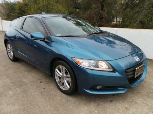 2011 honda cr-z ex hybrid coupe 6 speed 16k miles we finance texas blue gray lea