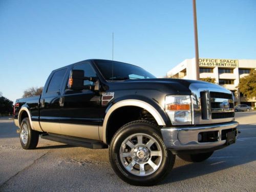 L@@k no reserve 2008 ford f-250 super duty lariat crew cab 4x4 6.4l very nice