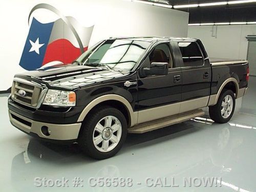 2007 ford f150 king ranch crew sunroof soft tonneau 66k texas direct auto