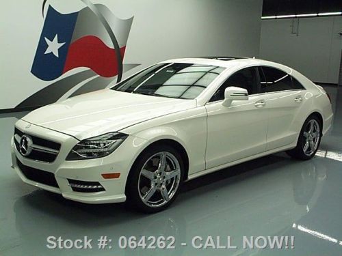 2013 mercedes-benz cls550 p1 sunroof nav rear cam 16k!! texas direct auto