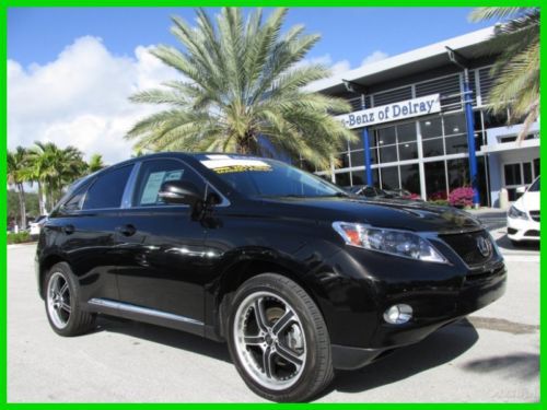 11 black rx 450h 3.5l v6 hybrid suv *heated &amp; ventilated leather seats *florida