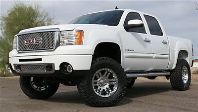 No reserve 2008 gmc denali sierra 1500 lifted crew shorty awd - excellent cond!