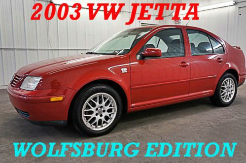 2003 vw jetta wolfsburg edition 76k low miles sporty fun performance nice wow!!