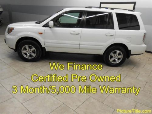 07 pilot ex-l leather heated seats sunroof 3rd row warranty we finance texas