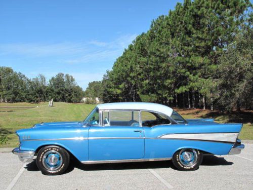 1957  chevy bel air  2 door  hard top *restomod *