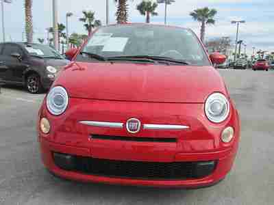 500 Pop Automatic Ivory Interior Rosso Red 4 Cylinder We Finance Certified!!!, image 2