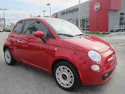 500 Pop Automatic Ivory Interior Rosso Red 4 Cylinder We Finance Certified!!!, image 3