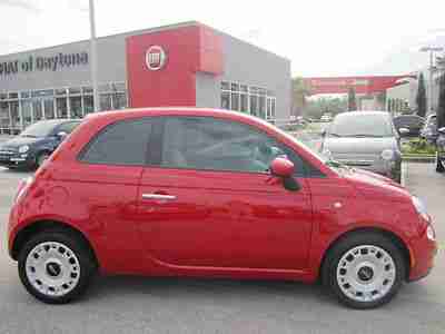 500 Pop Automatic Ivory Interior Rosso Red 4 Cylinder We Finance Certified!!!, image 4
