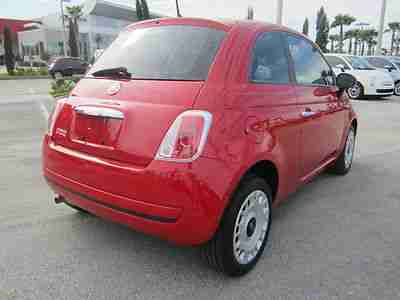 500 Pop Automatic Ivory Interior Rosso Red 4 Cylinder We Finance Certified!!!, image 5
