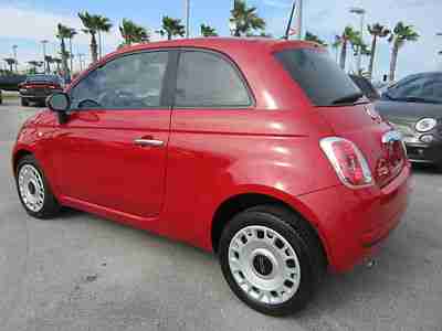 500 Pop Automatic Ivory Interior Rosso Red 4 Cylinder We Finance Certified!!!, image 7