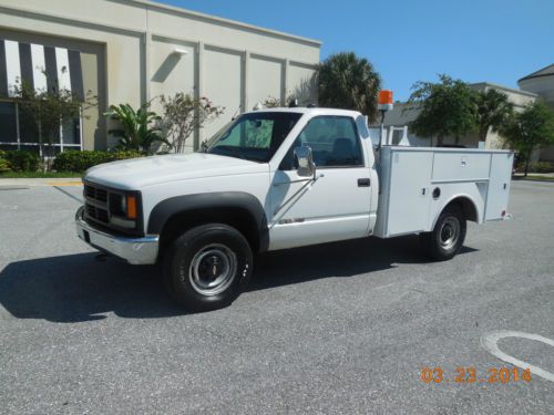 4x4 chevy gmc 3500 turbo diesel service utility truck 4wd 2500 hd altec