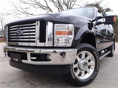 Ford super duty f-250 4wd lariat low miles crew cab truck gasoline 6.8l 10 cyl e