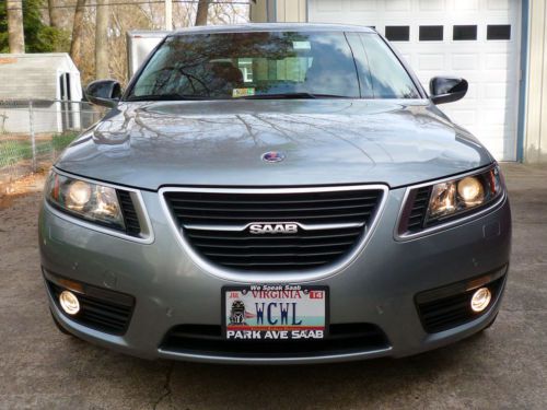 2011 saab 9-5 premium with navigation, 7,540 miles, granite gray/jet black