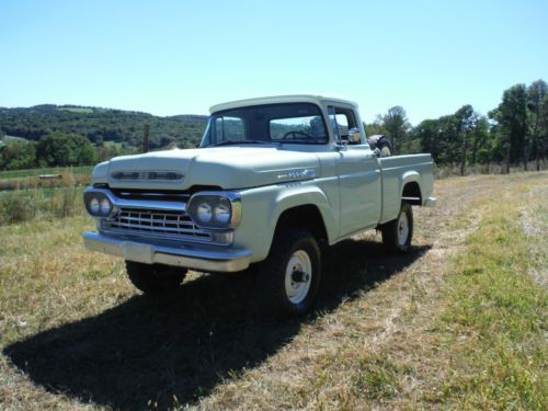1960 f-100 4x4 pickup totally restored