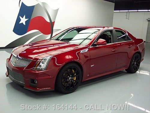 2009 cadillac cts-v sedan 6-speed recaro seats only 43k texas direct auto
