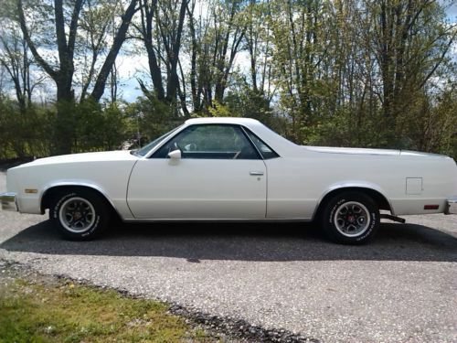 1984 chevy el camino white california car