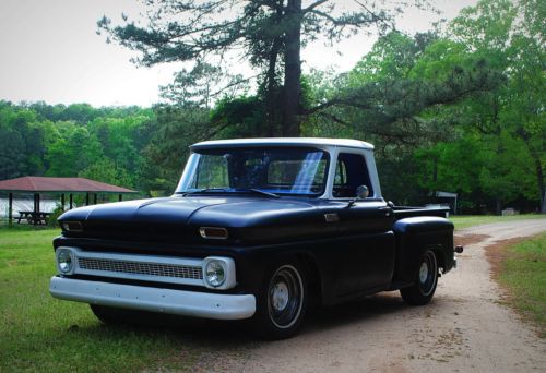 1965 c-10 stepside shop truck hot street rat rod patina lowrider