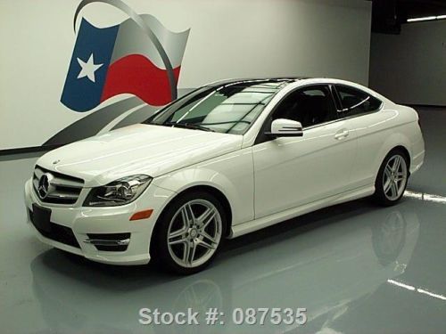 2013 mercedes-benz c250 coupe turbocharged pano roof 7k texas direct auto