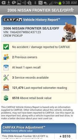 2006 Frontier SE 4dr Crew cab 4x4 4WD Clean Carfax Alloy wheels, US $12,300.00, image 12