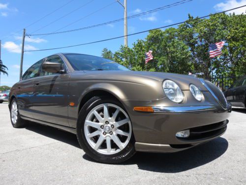 01 jaguar s-type 4.0 v8 1-owner navigation leather sunroof clean carfax loaded