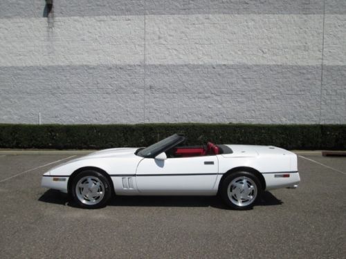 Convertible white low miles original owner garage kept