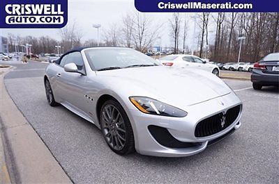 New maserati granturismo convertible sport silver blue loaded ferrari v8