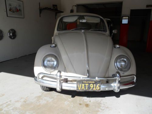 1966 volkswagen beetle clean driver black plate calif beetle