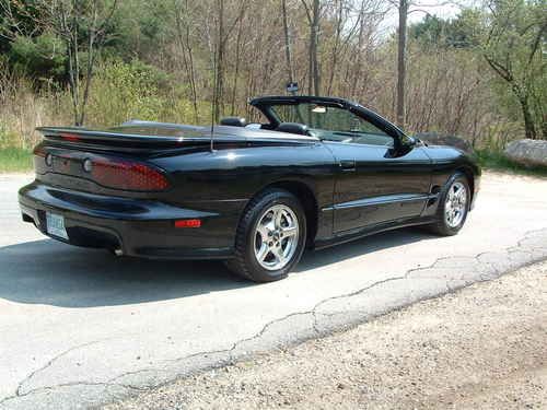 2001 pontiac trans am convertible ... triple black