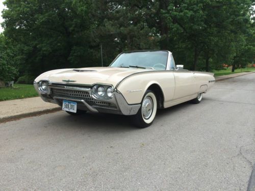 1962 ford thunderbird convertible 2-door 6.4l 390 v8 automatic low miles