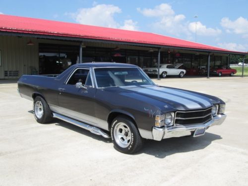 1971 chevy el-camino!! 350/4-speed!! gray/black!! great driver!!