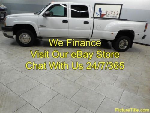 04 chevy 3500 2wd dually crew cab duramax diesel allison we finance texas