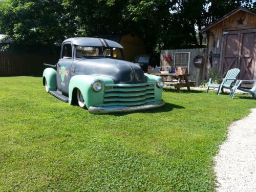 1953 chevy pu, 454,air ride,old school rat, street rod