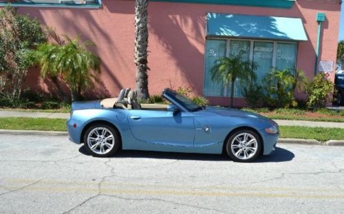 2003 bmw z4 3.0l  roadster maldives blue exterior tan leather  interior !!!