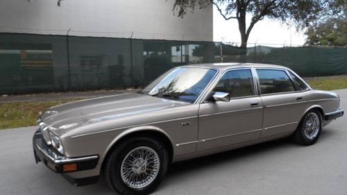 1989 jaguar xj6 vanden plas edition one owner florida car with favorable reserve