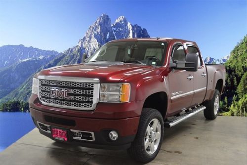 13 gmc sierra 2500hd denali 4x4 crew cab leather ac seats sunroof dvd diesel