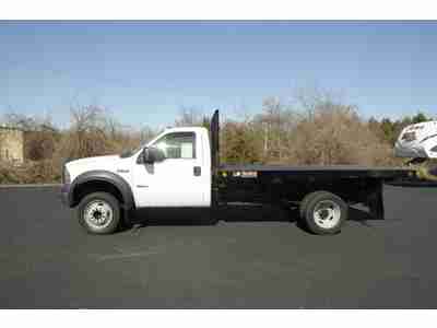 2006 Ford F-550 Flatbed w/dump Powerstroke Super Duty Diesel, image 2