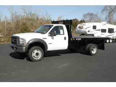 2006 Ford F-550 Flatbed w/dump Powerstroke Super Duty Diesel, image 3