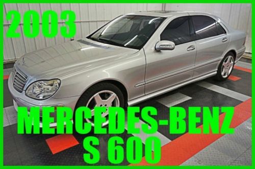 2003 mercedes-benz s600 v12 luxury! 48xxx orig miles! 60+ photos! must see!
