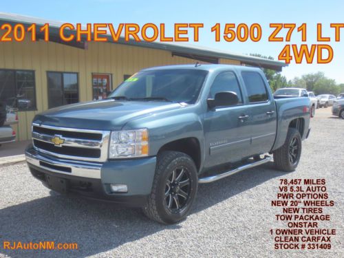 2011 chevy silverado 1500 crew cab lt z71 4x4 20&#034; wheels