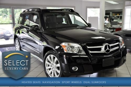 One owner glk350 4matic pano roof navigation p1 htd seats blk on blk 19k miles