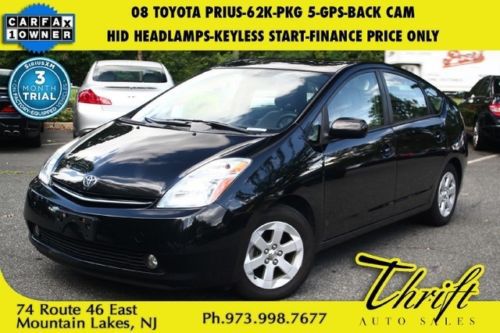 08 toyota prius-62k-pkg 5-gps-back cam-hid headlamps-keyless start