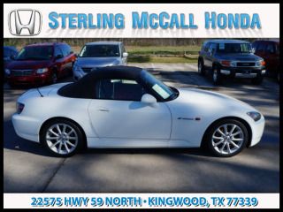 2007 honda s2000 convertible roadster power soft top, 6 speed manual trans.