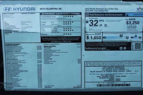 2014 Hyundai Elantra SE, US $18,084.00, image 24